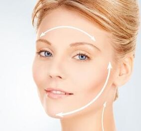 Apriete la línea de la cara después de la reparación parcial con láser